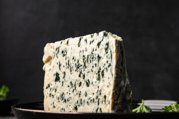 Gorgonzola cheese Roquefort cheese mold natural food dish organic product fresh tasty gourmet food background on the table rustic food top view copy space