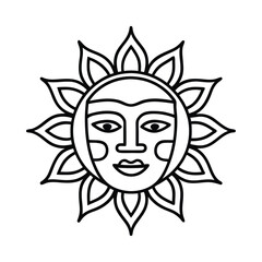 inca gold sun mask