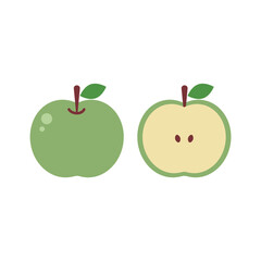 青りんごのイラスト