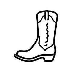 Cowboy Boot Vector Illustration
