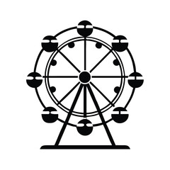 Ferris Wheel Vector Illustration