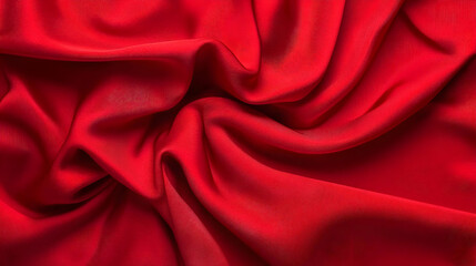 Obraz premium Closeup Red Fabric Texture With Drape