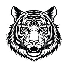 Obraz premium tiger head vector