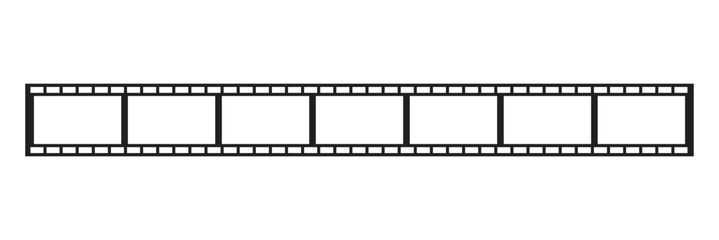 Film strip. movie film long strip icon. vector illustrator. eps10.