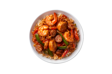 Delicious Shrimp and Sausage Rice Bowl Spicy Cajun Cuisine