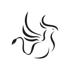 Griffin icon logo vector