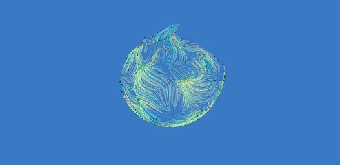 Blue background with a swirling, abstract design. Perfect for tech, nature, or energy themes.