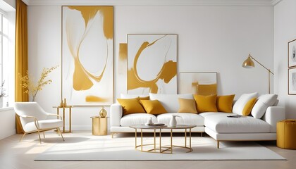 interior modern design room 3d