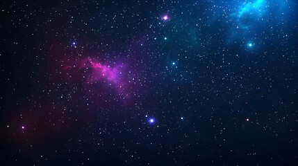 Naklejka premium Colorful Nebula With Starry Background In Space