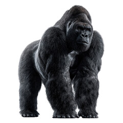 Fototapeta premium Imposing Gorilla: A Majestic Symbol of Nature's Strength
