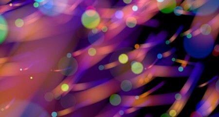 Abstract Colorful Bokeh Lights Background