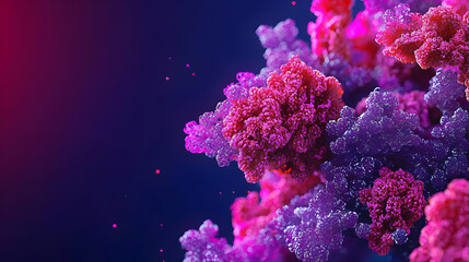 Abstract Pink And Purple Cluster Design