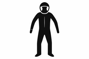 Drysuit Silhouette Vector Illustration