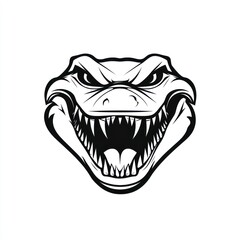 Obraz premium Angry Alligator Head