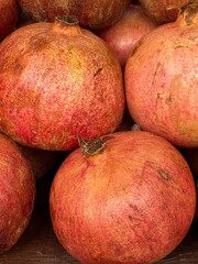 Discover the fresh and vibrant pomegranates available in the local markets bounty today