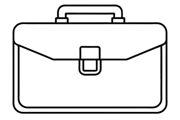 Portfolio Case Line Art Vector Illustration