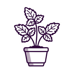 Potted Plant Illustration: Indoor Gardening and Home Decor