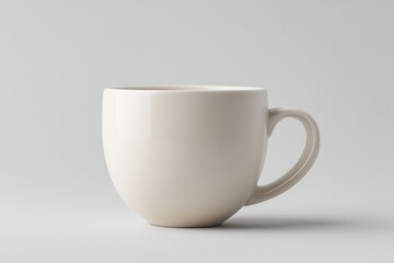 Obraz premium minimalistic and clean image of plain cup or mug isolated on white background