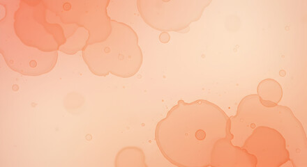 Delicate Peach Hues with Abstract Watercolor Circles for Artistic Backgrounds