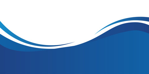 Curved Header and Footer Element. EPS 10