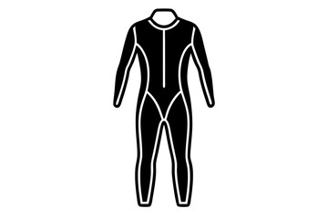 Wetsuit Line Art Vector Illustration