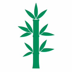 Obraz premium Bamboo Tree Icon Flat Graphic Design 
