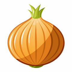 Onion isolated on white background 