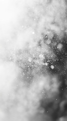 Obraz premium Blurry particles in white air with no contrast