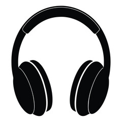 headphones on white background