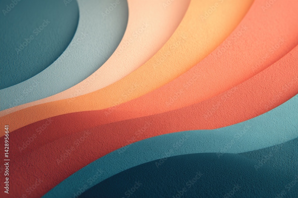 Aufkleber drone-shot aerial view showcasing multicolored abstract shapes and patterns seen from top-down persp