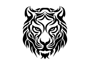 tiger head tattoo illustration