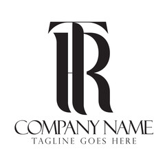 Initial TR or RT creative, modern, and elegant vector logo design templates for a luxury business