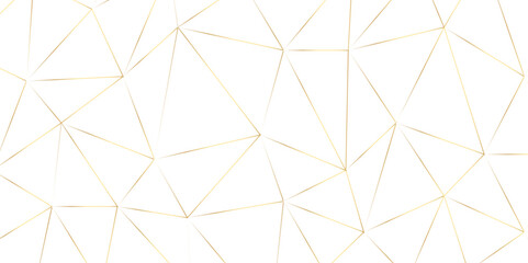 golden vector poly triangle texture. clean and modern science chemical theme background. Abstract geometric pattern composed of triangular. white golden vector triangle mosaic wallpaper , vector.	