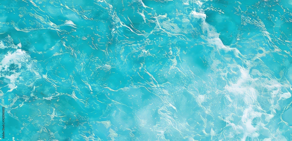 Poster the abstract background is characterized by its clean and transparent water, accompanied by the subt