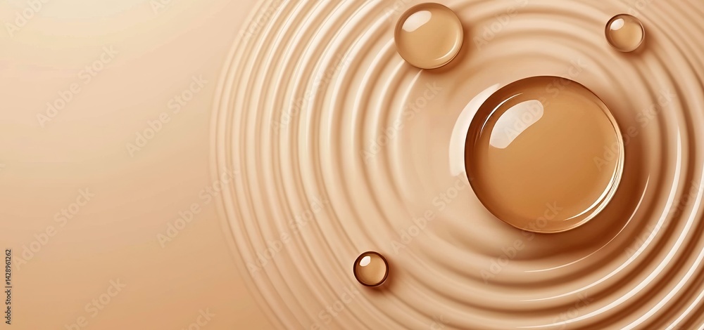Poster the background features a clean and transparent water texture with ripples and a wave in an abstract