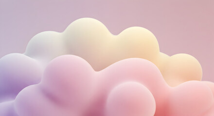 Pastel Blobs Floating Background With Dreamy Gradient Color Palette