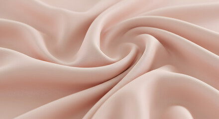 Fototapeta premium Delicate Pink Silk Fabric Texture With Soft Draping And Gentle Waves