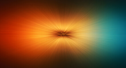 Radiant Burst Of Energy Spreading Outward From Central Point In Warm Colors