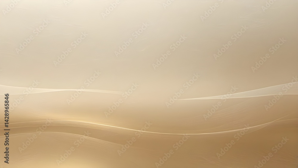 Aufkleber abstract beige background with smooth gradient and wavy lines