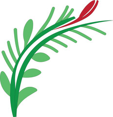 Hand drawn flower icon vector .