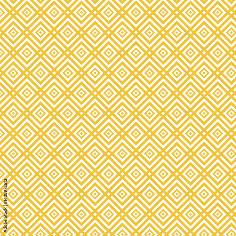 Poster golden maze of diamond shapes with geometric intricacy creating a visually engaging pattern