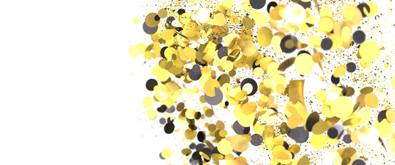 Golden Confetti Explosion