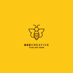 Busy bee emblem, honeycomb dynamism and industry