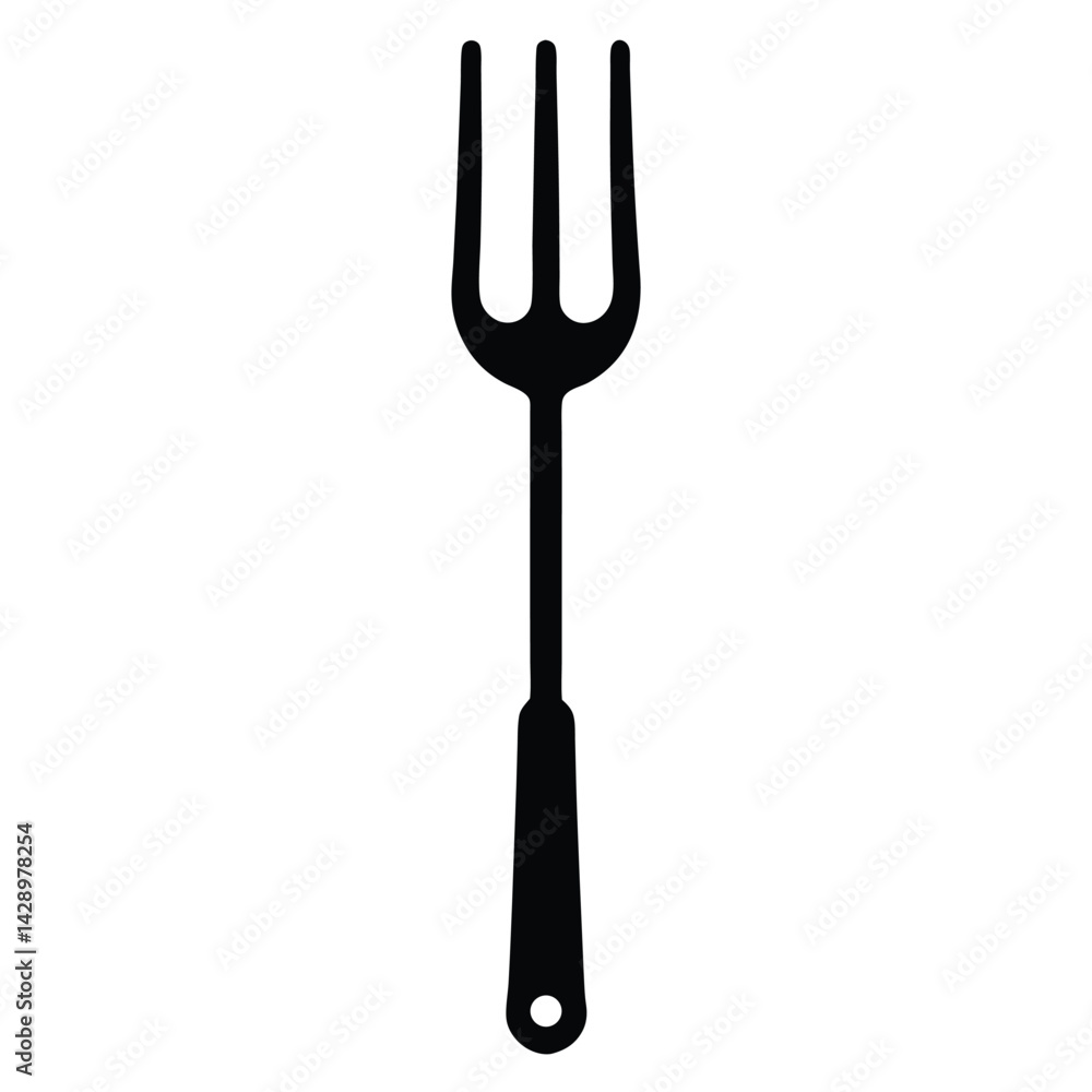 Poster isolated black vector musician using element tuning fork with white background