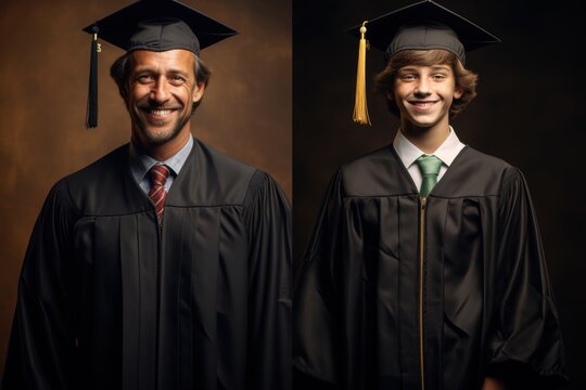 Fototapeta Graduate Caps and Gowns