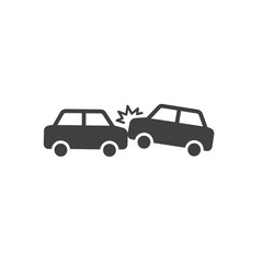 Fototapeta premium Vehicle Accident Graphic Depicting Car Crash Symbolizing Road Safety Dangers and Impact