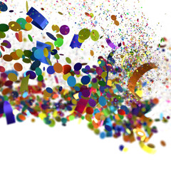 Colorful Confetti Explosion