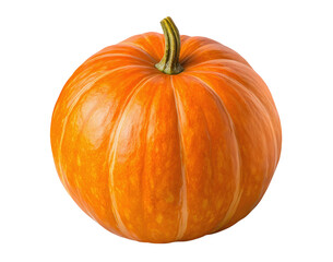 Obraz premium Fresh organic Japanese pumpkin isolated on white background, transparent PNG cutout for art, design, or graphic