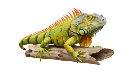 Obraz premium Iguana isolated on transparent background