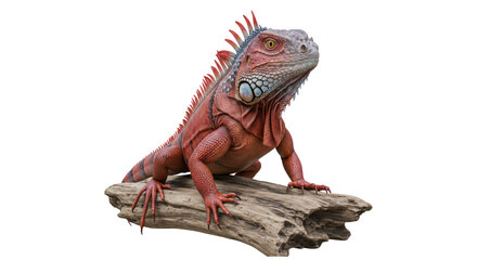Fototapeta premium Iguana isolated on transparent background